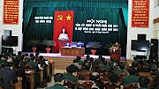 Bộ CHQS tỉnh tổ chức hội nghị hiệp đồng giao, nhận quân năm 2018