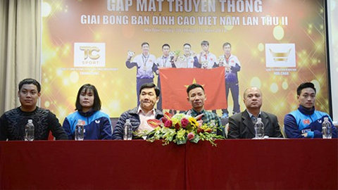 32 VĐV tranh tài ở Giải bóng bàn đỉnh cao Việt Nam năm 2018