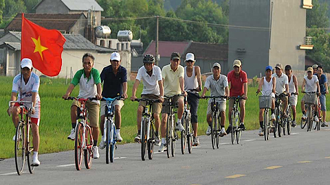 Phong trào xe đạp thể thao ở xã Giao Châu