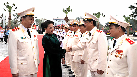 Chủ tịch Quốc hội Nguyễn Thị Kim Ngân dự Lễ kỷ niệm 70 năm Bác Hồ có Sáu điều dạy Công an nhân dân