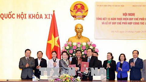 Nâng cao hiệu quả phối hợp giữa Ủy ban Thường vụ Quốc hội và Đoàn Chủ tịch Uỷ ban Trung ương Mặt trận Tổ quốc Việt Nam