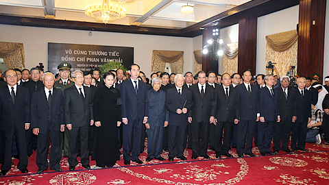 Cử hành trọng thể lễ viếng nguyên Thủ tướng Phan Văn Khải