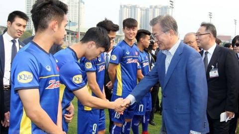 Tổng thống Hàn Quốc giao lưu cùng đội tuyển U23 Việt Nam