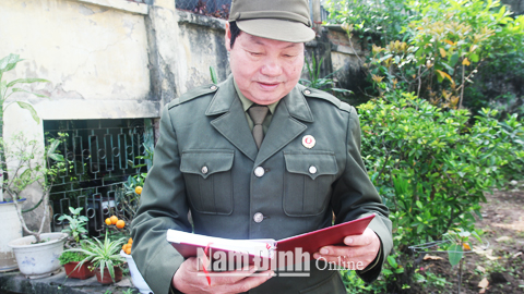 Cựu chiến binh phường Trần Đăng Ninh học tập và làm theo Bác