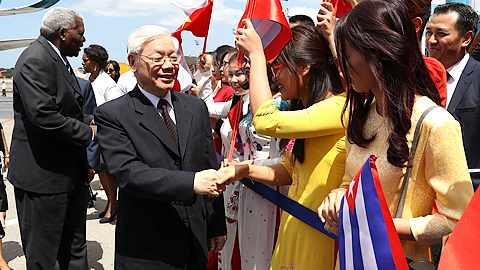 Tổng Bí thư Nguyễn Phú Trọng hội đàm với Tổng thống Cộng hòa Pháp
