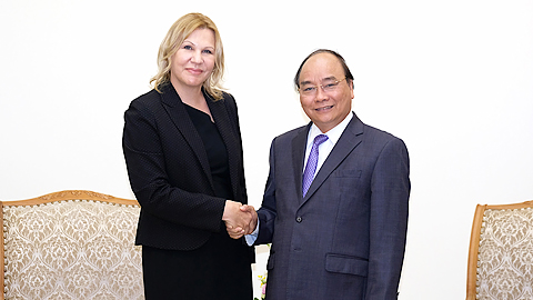Thủ tướng Nguyễn Xuân Phúc tiếp Phó Chủ tịch Tổ chức Tài chính quốc tế