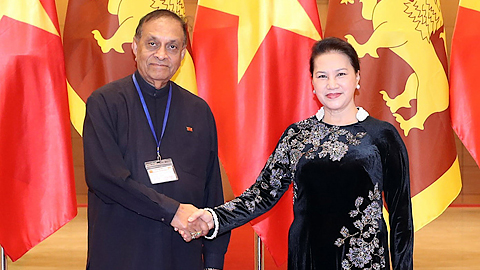 Chủ tịch Quốc hội Nguyễn Thị Kim Ngân đón, hội đàm với Chủ tịch Quốc hội Xri-lan-ca