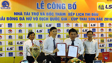 Bốc thăm xếp lịch thi đấu Giải Bóng đá nữ vô địch quốc gia-Cúp Thái Sơn Bắc 2018