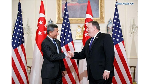 Ngoại trưởng Mỹ gặp Bộ trưởng Ngoại giao Singapore tại Washington DC