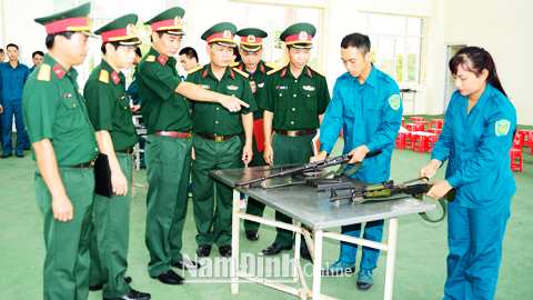 Trường Quân sự tỉnh nâng cao chất lượng công tác bồi dưỡng kiến thức quốc phòng, an ninh