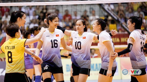 Đội tuyển bóng chuyền nữ Việt Nam thắng trận thứ ba liên tiếp