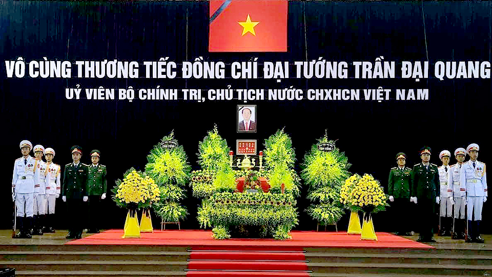 Cử hành trọng thể lễ viếng, lễ truy điệu và lễ an táng Chủ tịch nước Trần Đại Quang