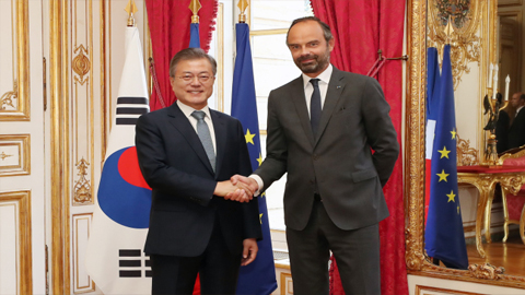 Pháp và Hàn Quốc tăng cường quan hệ song phương