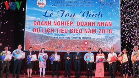 Bình Thuận: Vinh danh các doanh nghiệp du lịch tiêu biểu