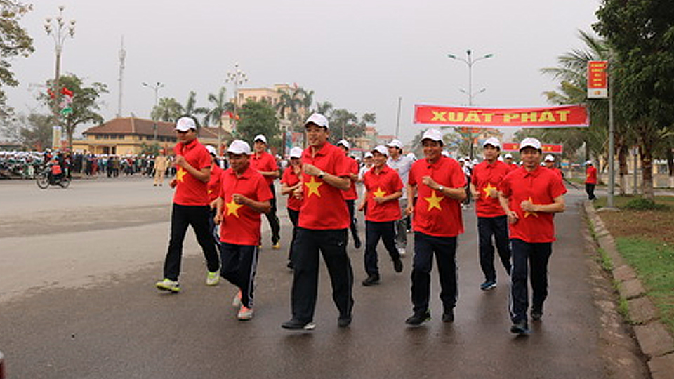 Hải Hậu tổ chức Ngày chạy Olympic vì sức khỏe toàn dân