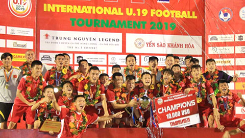 Đánh bại Thái Lan, đội Việt Nam vô địch Giải bóng đá U19 Quốc tế 2019