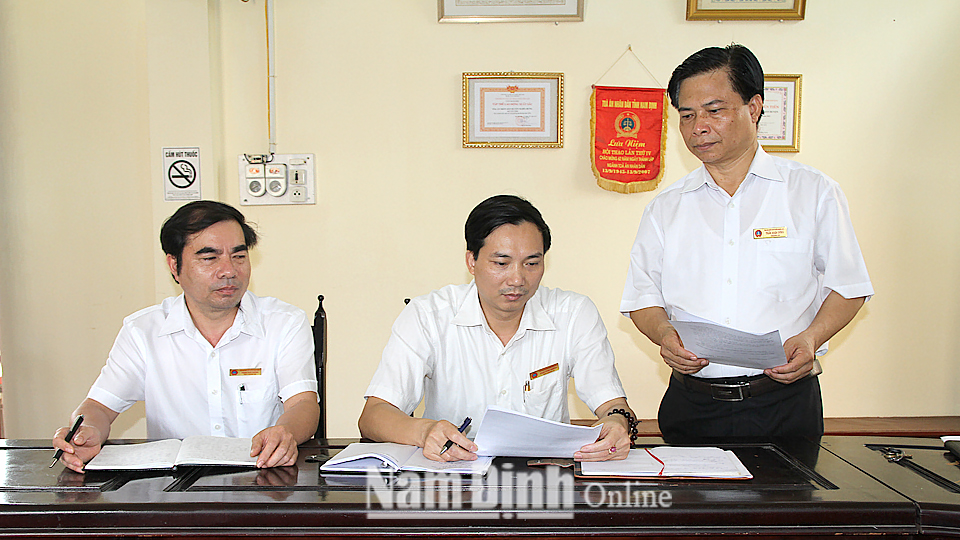 Tòa án nhân dân huyện Nghĩa Hưng nỗ lực nâng cao chất lượng giải quyết các loại án