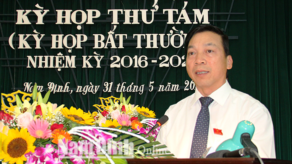 Bài phát biểu bế mạc kỳ họp  của đồng chí Trần Văn Chung, Phó Bí thư Thường trực Tỉnh ủy, Chủ tịch HĐND tỉnh
