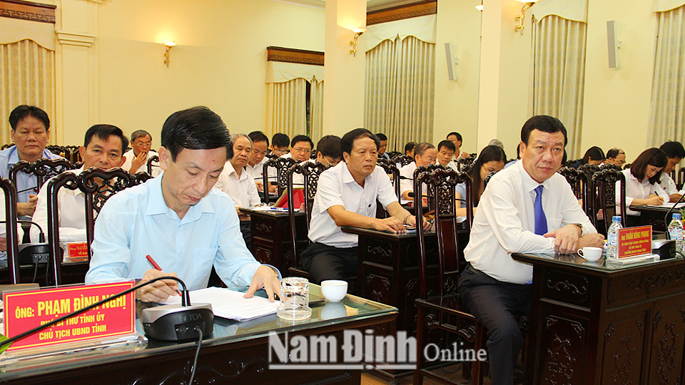 Nghị quyết về việc quyết định điều chỉnh chủ trương đầu tư Dự án xây dựng tuyến đường trục trung tâm phía Nam Thành phố Nam Định (đoạn nối từ tỉnh lộ 490C đến vị trí giao với đường dẫn cầu Tân Phong)