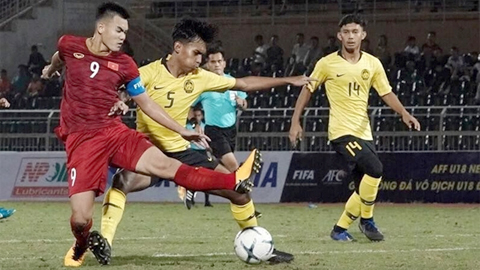 U18 Việt Nam giành chiến thắng may mắn trước U18 Malaysia