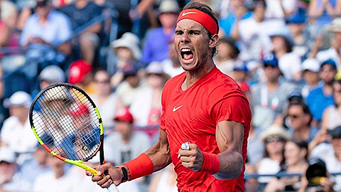 Rogers Cup 2019: Rafael Nadal thắng vất vả tay vợt Dan Evans