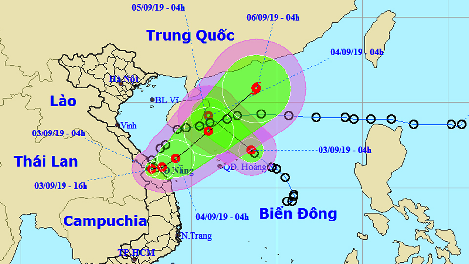 Tin áp thấp nhiệt đới trên đất liền ( KAJIKI) và áp thấp nhiệt đới trên biển Đông