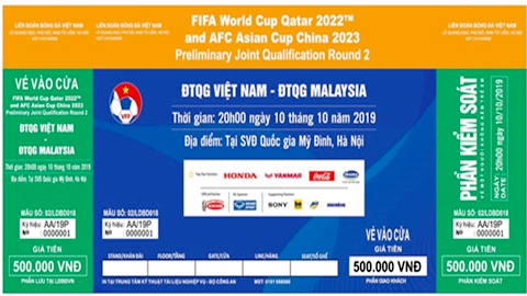 Mở bán vé online trận Việt Nam gặp Malaysia