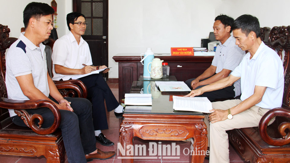 Đảng ủy xã Nam Lợi lãnh đạo xây dựng nông thôn mới nâng cao