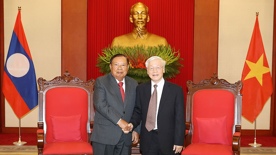 Lãnh đạo Đảng, Nhà nước tiếp, hội kiến Tổng Bí thư, Chủ tịch nước Lào