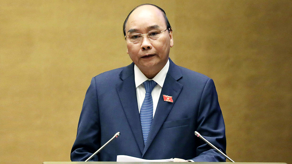 Thủ tướng Chính phủ Nguyễn Xuân Phúc trả lời chất vấn của đại biểu Quốc hội