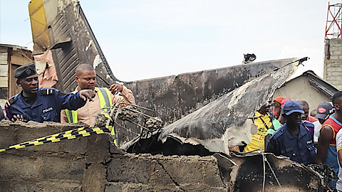 Rơi máy bay khiến ít nhất 18 người thiệt mạng ở Congo