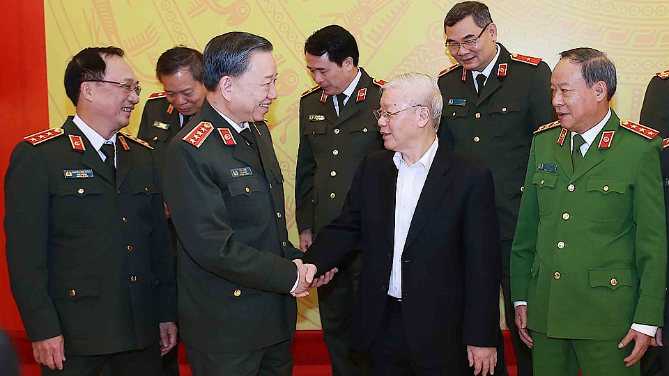 Tổng Bí thư, Chủ tịch nước Nguyễn Phú Trọng đánh giá 10 kết quả nổi bật của lực lượng Công an năm 2019