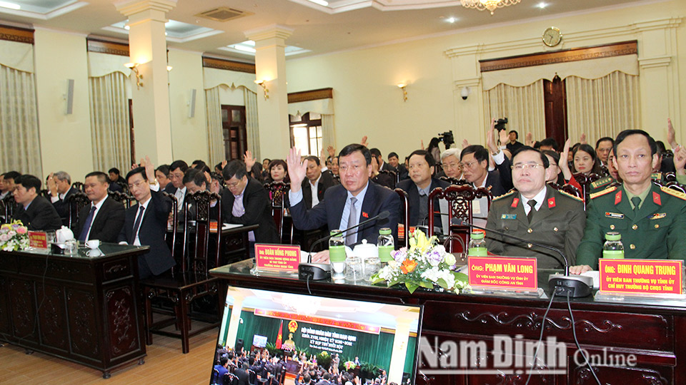 Nghị quyết về nhiệm vụ phát triển kinh tế - xã hội  tỉnh Nam Định năm 2020