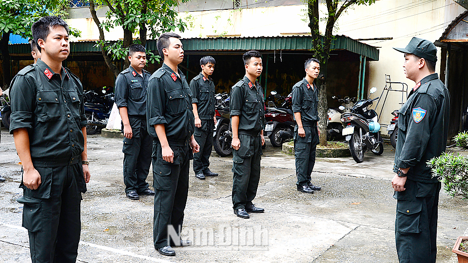 Công an thành phố Nam Định đẩy mạnh phong trào thi đua bảo vệ an ninh, trật tự