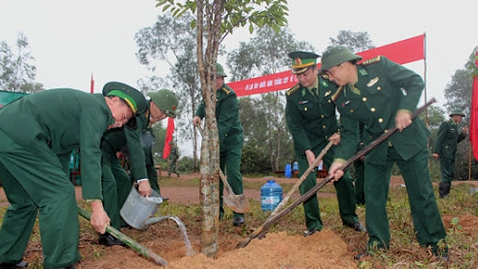 Bộ Chỉ huy Bộ đội Biên phòng tỉnh phát động Tết trồng cây đầu Xuân