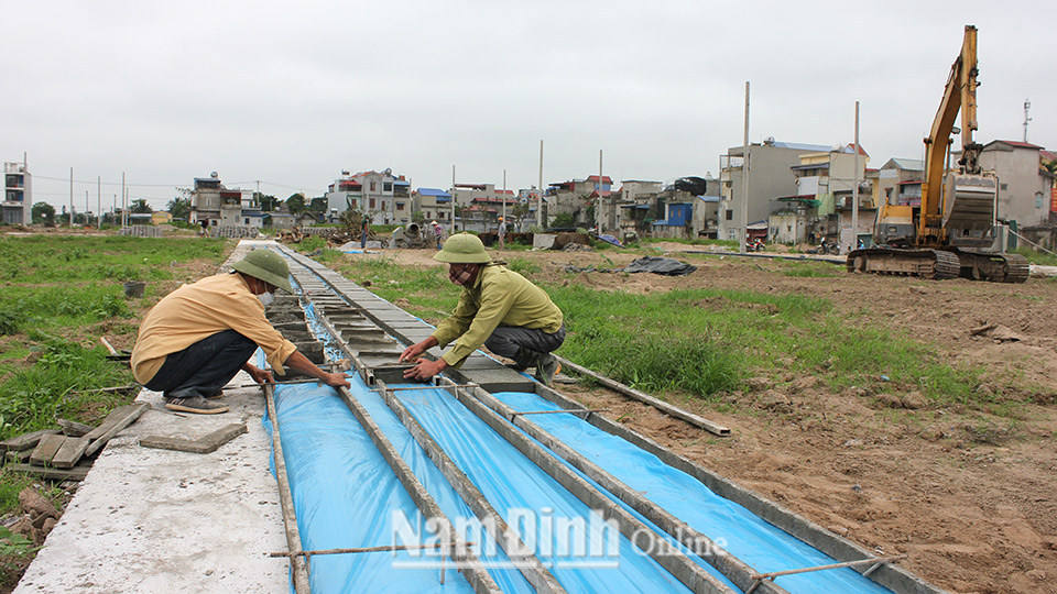Trực Ninh tiếp tục đầu tư phát triển hạ tầng giao thông, xây dựng