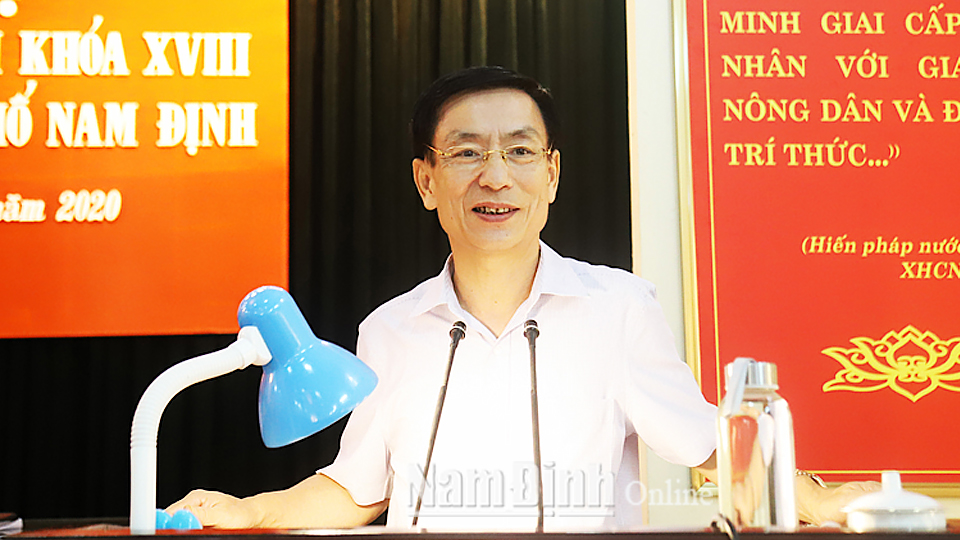 Đại biểu HĐND tỉnh tiếp xúc cử tri thành phố Nam Định và các huyện Xuân Trường, Nam Trực
