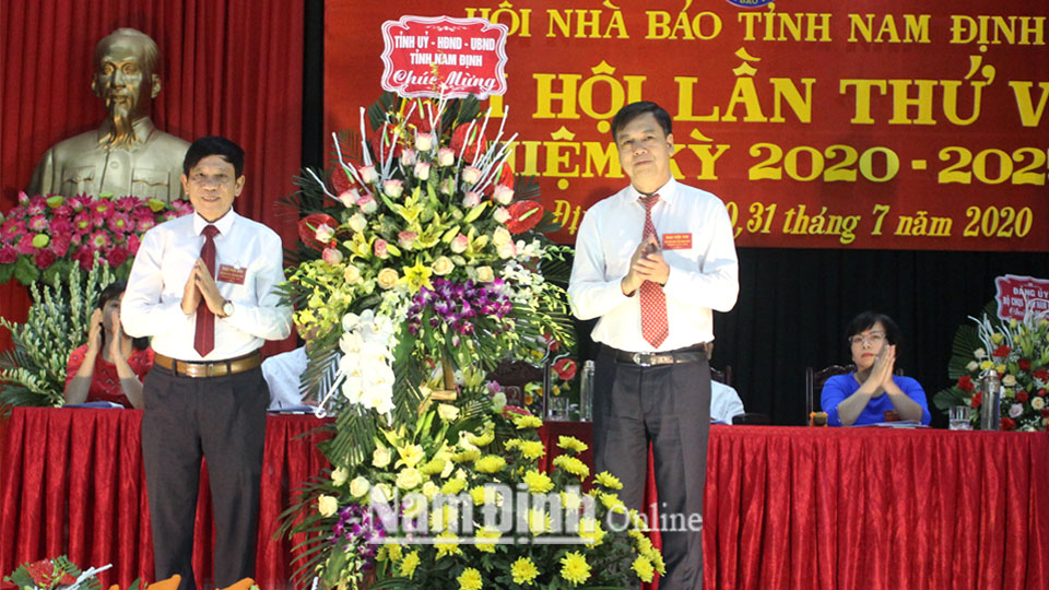 Đại hội Hội Nhà báo tỉnh Nam Định lần thứ VIII (nhiệm kỳ 2020-2025) thành công tốt đẹp