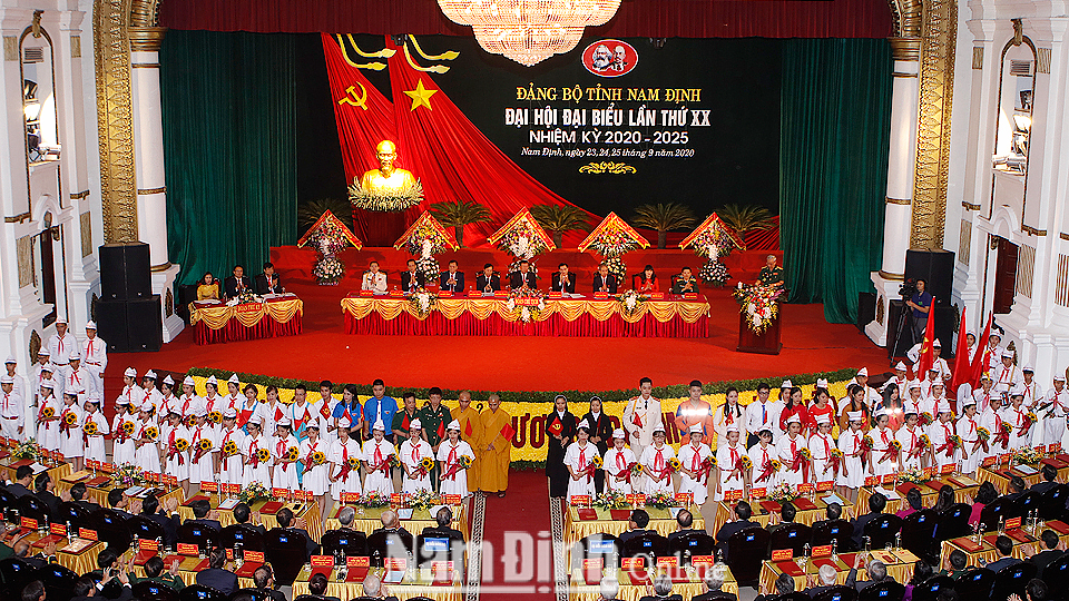 Khai mạc trọng thể Đại hội đại biểu Đảng bộ tỉnh Nam Định  lần thứ XX (nhiệm kỳ 2020-2025)