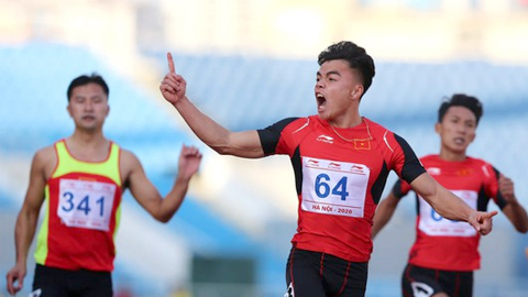 VĐV Ngần Ngọc Nghĩa phá kỷ lục quốc gia cự ly 100m