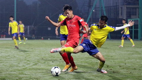 Đội tuyển U22 Việt Nam đấu tập với U21 Dược Nam Hà Nam Định