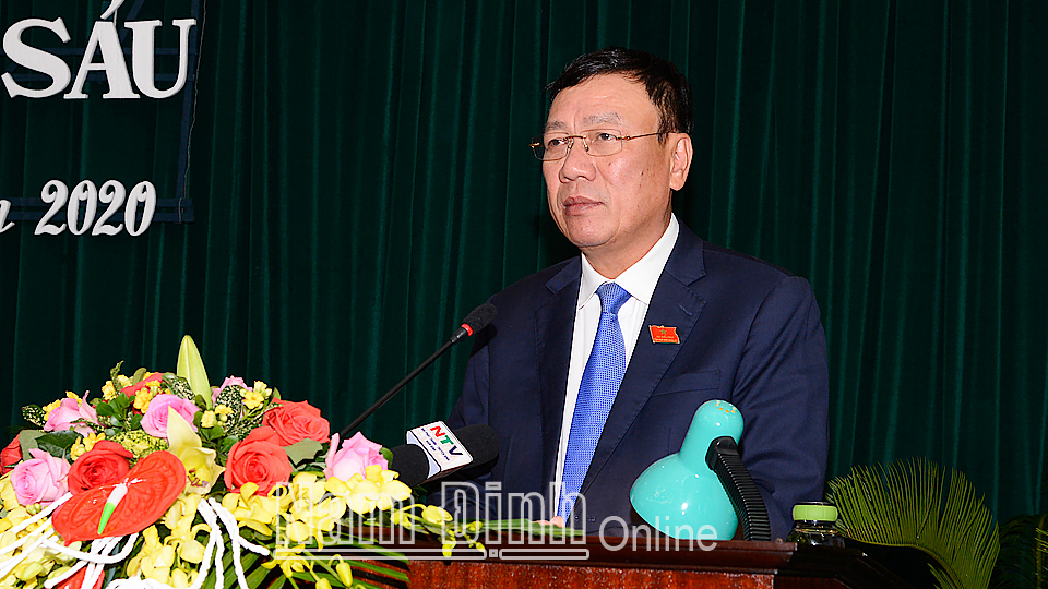 Bài phát biểu của đồng chí Đoàn Hồng Phong, Ủy viên Ban Chấp hành Trung ương Đảng, Bí thư Tỉnh ủy tại kỳ họp