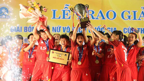 Đội TP Hồ Chí Minh I đoạt cúp Giải bóng đá nữ vô địch quốc gia - Cúp Thái Sơn Bắc 2020