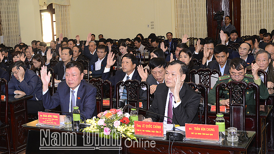 Nghị quyết về việc phê chuẩn tổng quyết toán ngân sách nhà nước tỉnh Nam Định năm 2019
