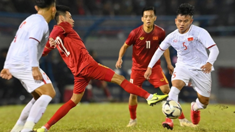 Đội tuyển Việt Nam thắng kịch tính U.22 Việt Nam
