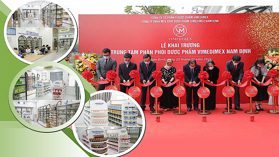 Chính thức khai trương Trung tâm phân phối dược phẩm Vimedimex tại tỉnh Nam Định và Thái Bình