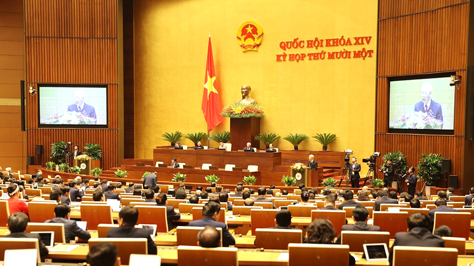 Khai mạc trọng thể kỳ họp cuối cùng của nhiệm kỳ Quốc hội khóa XIV