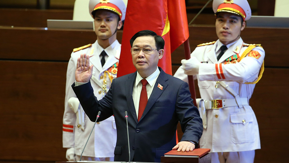 Đồng chí Vương Đình Huệ được bầu giữ chức Chủ tịch Quốc hội nước Cộng hòa xã hội chủ nghĩa Việt Nam