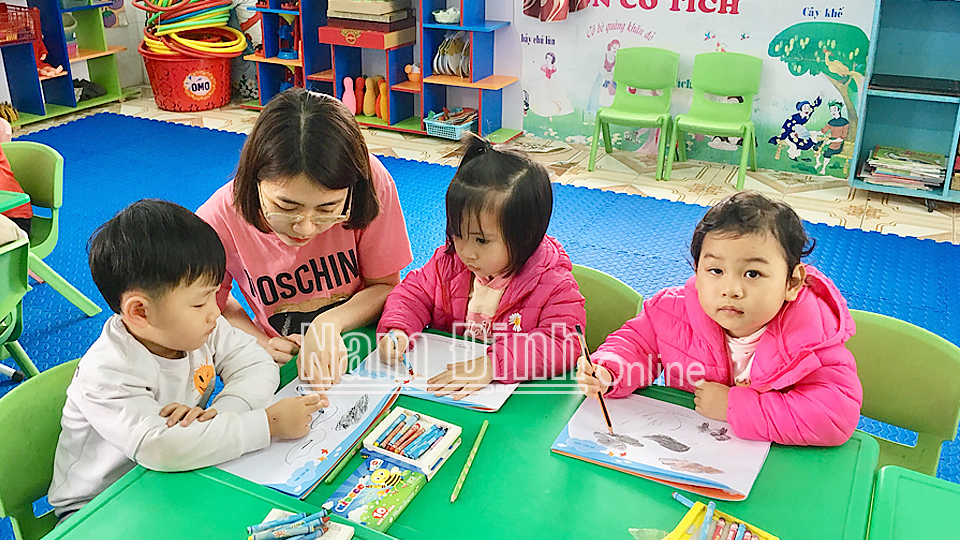 Trường Mầm non Nam Hồng đảm bảo chất lượng chăm sóc, giáo dục trẻ