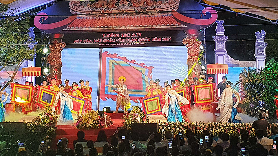 Nam Định giành 2 giải tại Liên hoan hát văn, hát chầu văn toàn quốc năm 2021